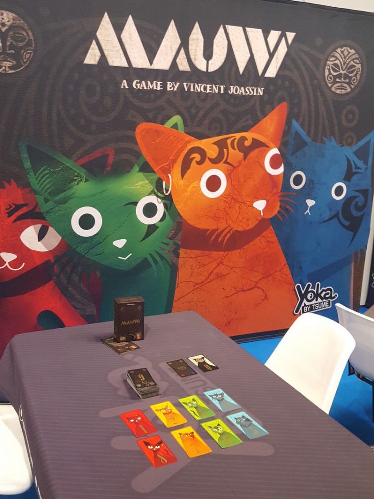 Et notre petit chouchou chez Jedisjeux : Mauwi le jeu créé et illustré par Vincent Joassin.