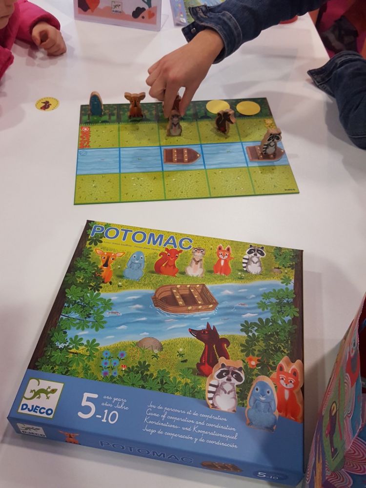 On continue sur le stand Djeco avec Potomac de Geoffroy Simon à partir de 5 ans.