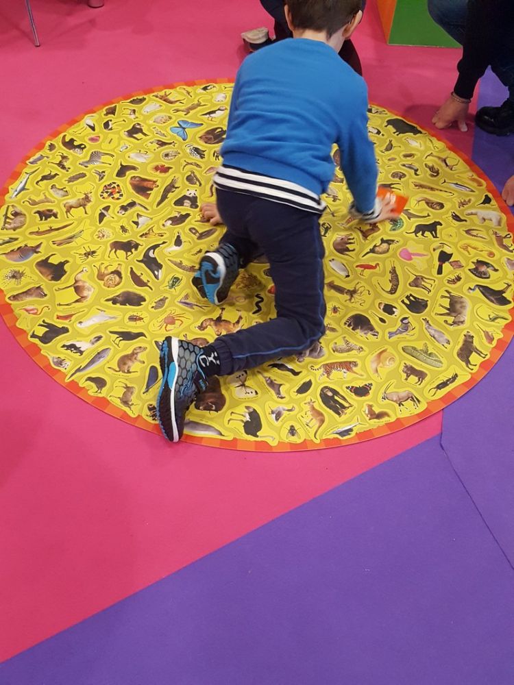 ... ou sur tapis géant !