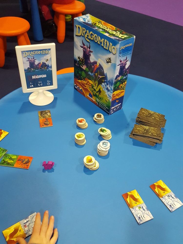 Le prototype de Dragomino, le jeu pour enfant dans la famille de Kingdomino, un jeu de Bruno Cathala et... roulement de tambours Wilfried et Marie Fort !!!!!!!!
