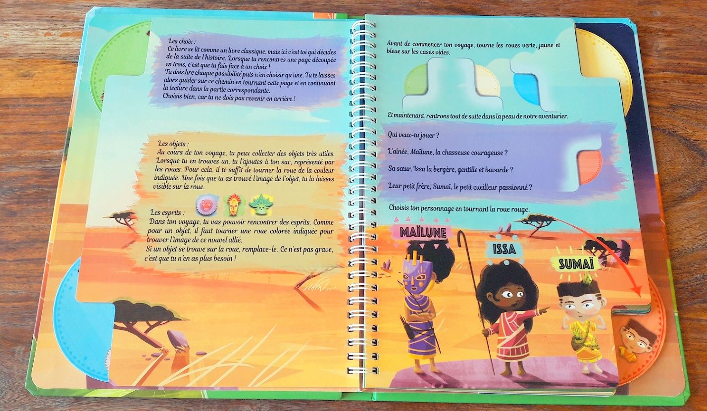 L'aventure peut commencer : on nous explique comment vivre l'aventure et on nous demande de choisir notre aventurier : ici Sumai.