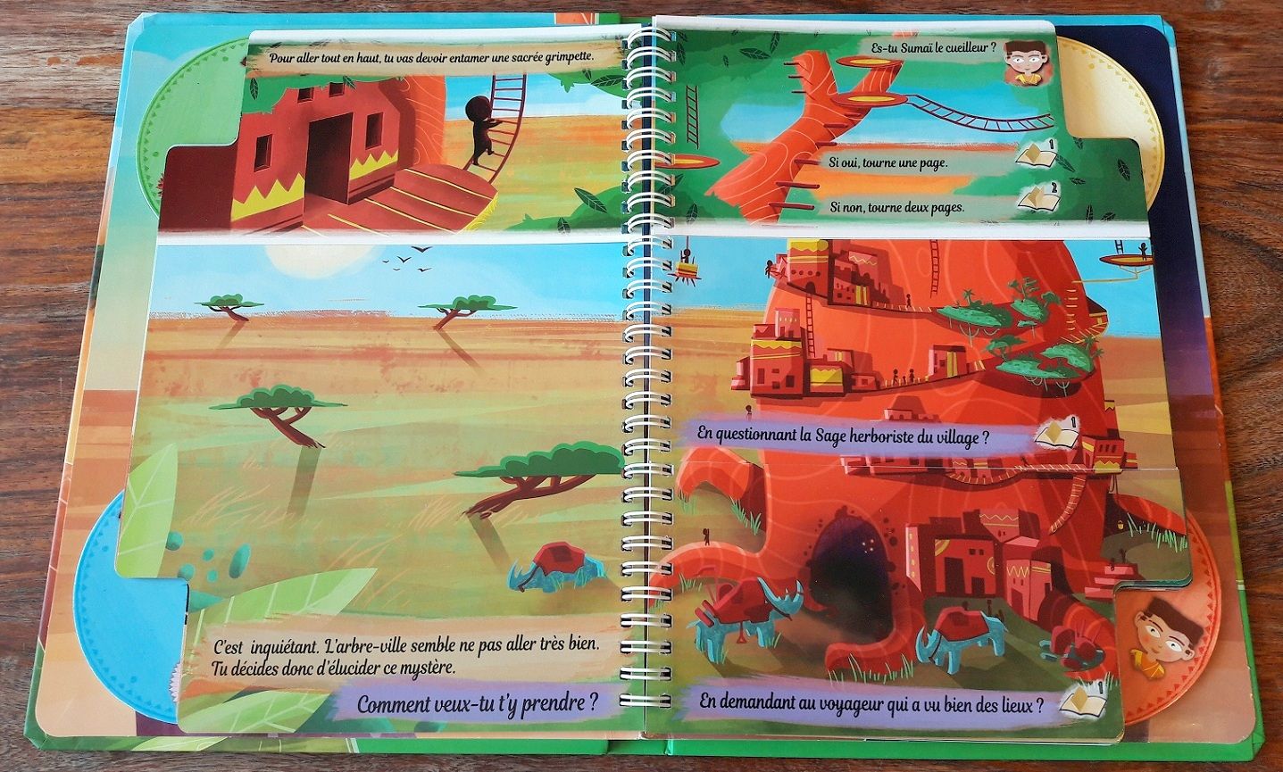 Nous avons bien fait de choisir le petit cueilleur Sumai pour grimper en haut de l'abri.