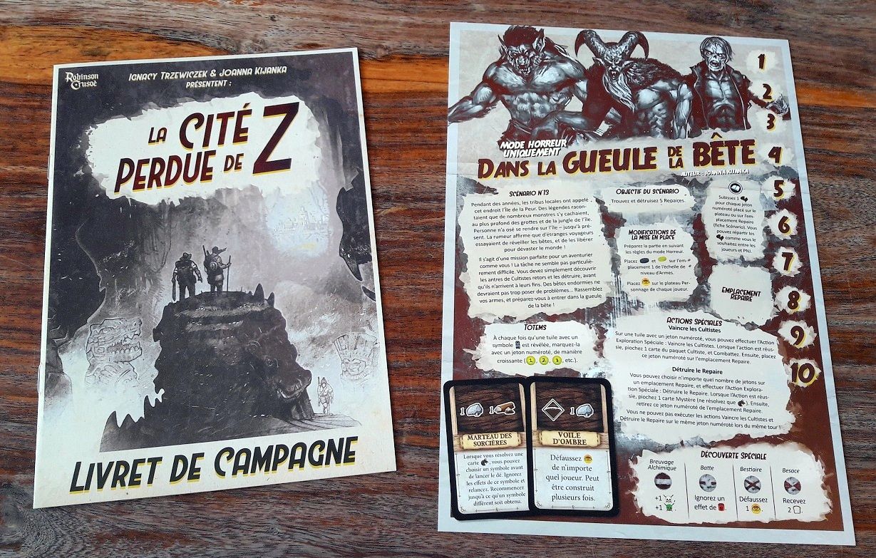 5 scénarios dans la campage et un scénario uniquement en mode horreur