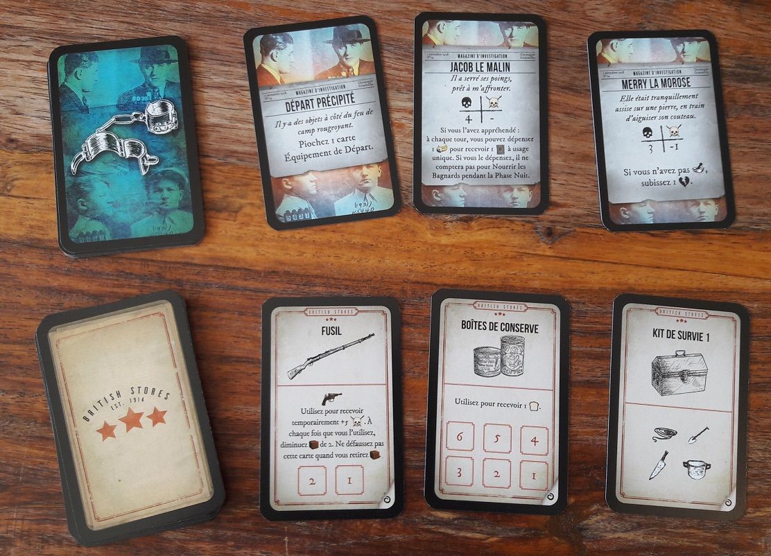 De nouvelles mini-cartes sont ajoutés les bagnards (pour le scénario 2) et les équipements pour la campagne