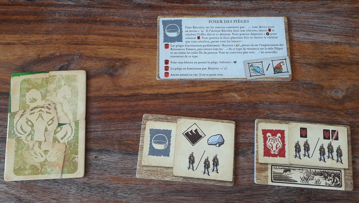 Le mini-plateau pour le paquet chasse permettra de venir ajouter les cultistes aux animaux avant qu'on ne puisse les chasser, 3 modificateurs de règles pourront être ajoutés sur le plateau de jeu