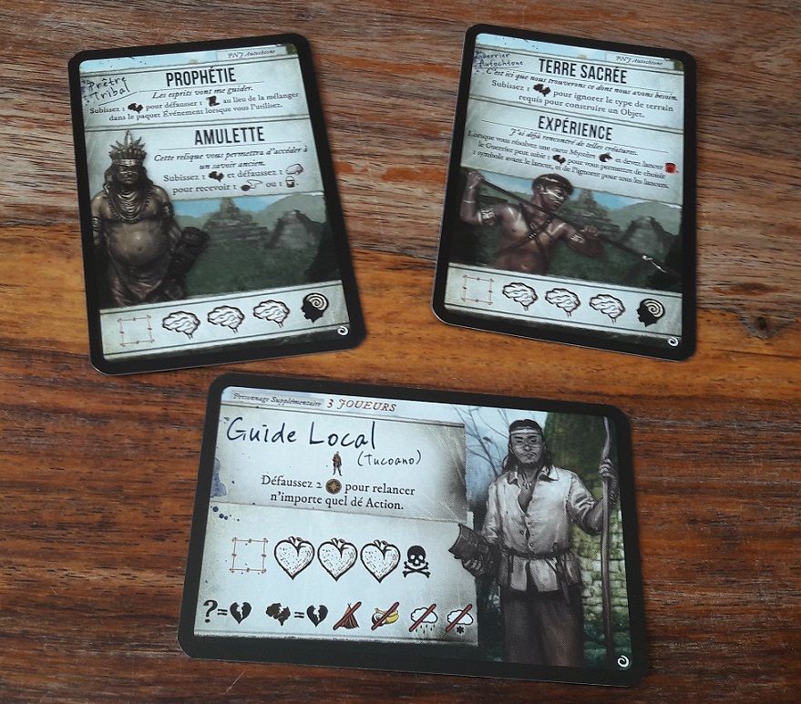On pourra rencontrer des autochtones et à 2 joueurs on pourra se faire aider par un guide local corvéable à merci (et qui ne mange pas ;) )