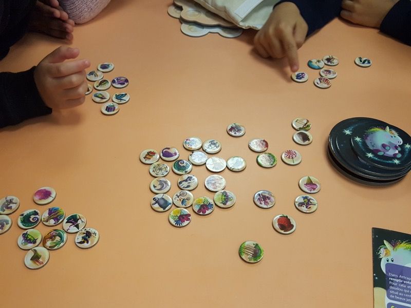 54 jetons Rêve.  Là pour des enfants de 5 ans cela se complique...