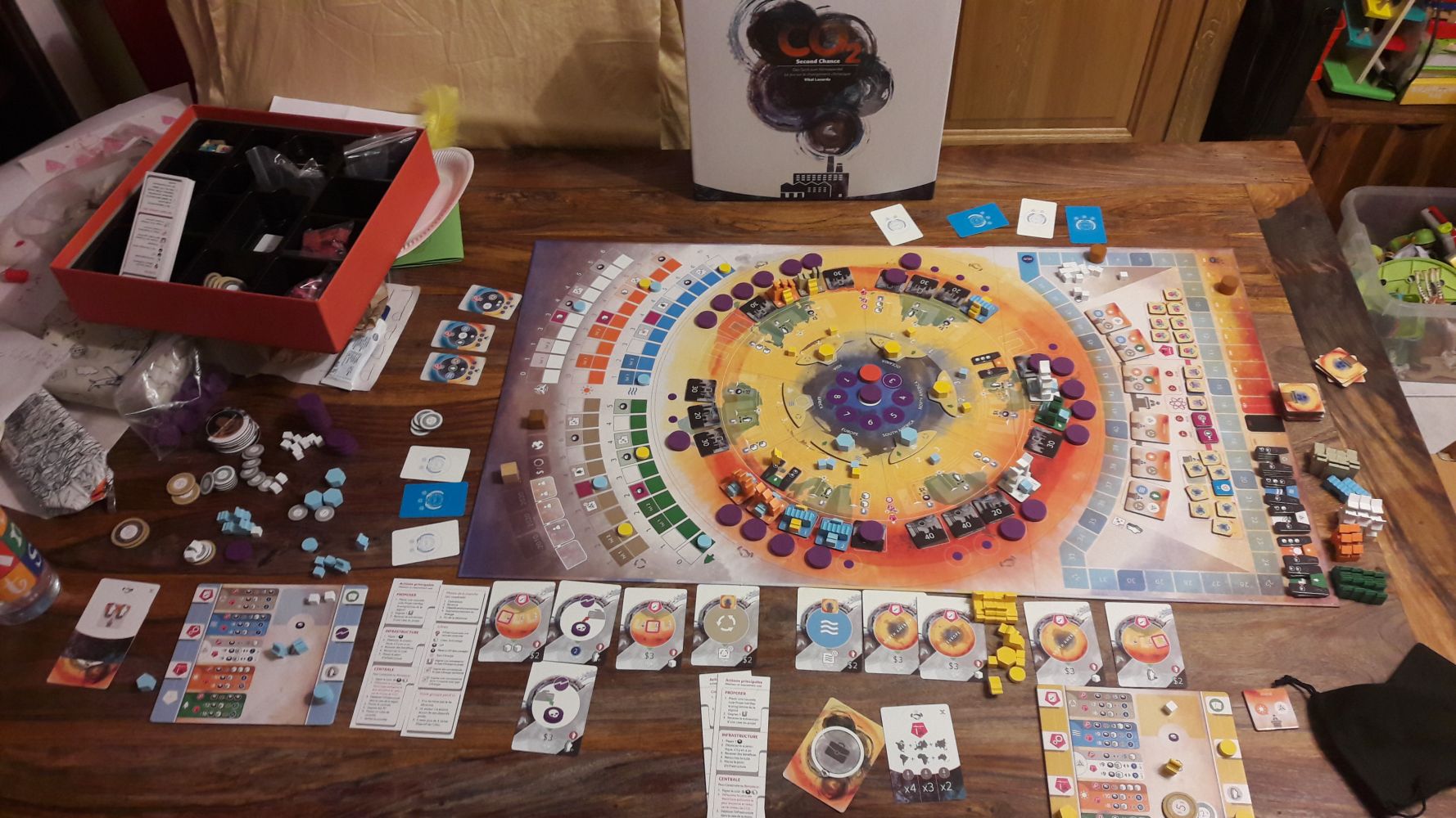 Notre presque large victoire et donc la fin de partie à deux joueurs en coopératif