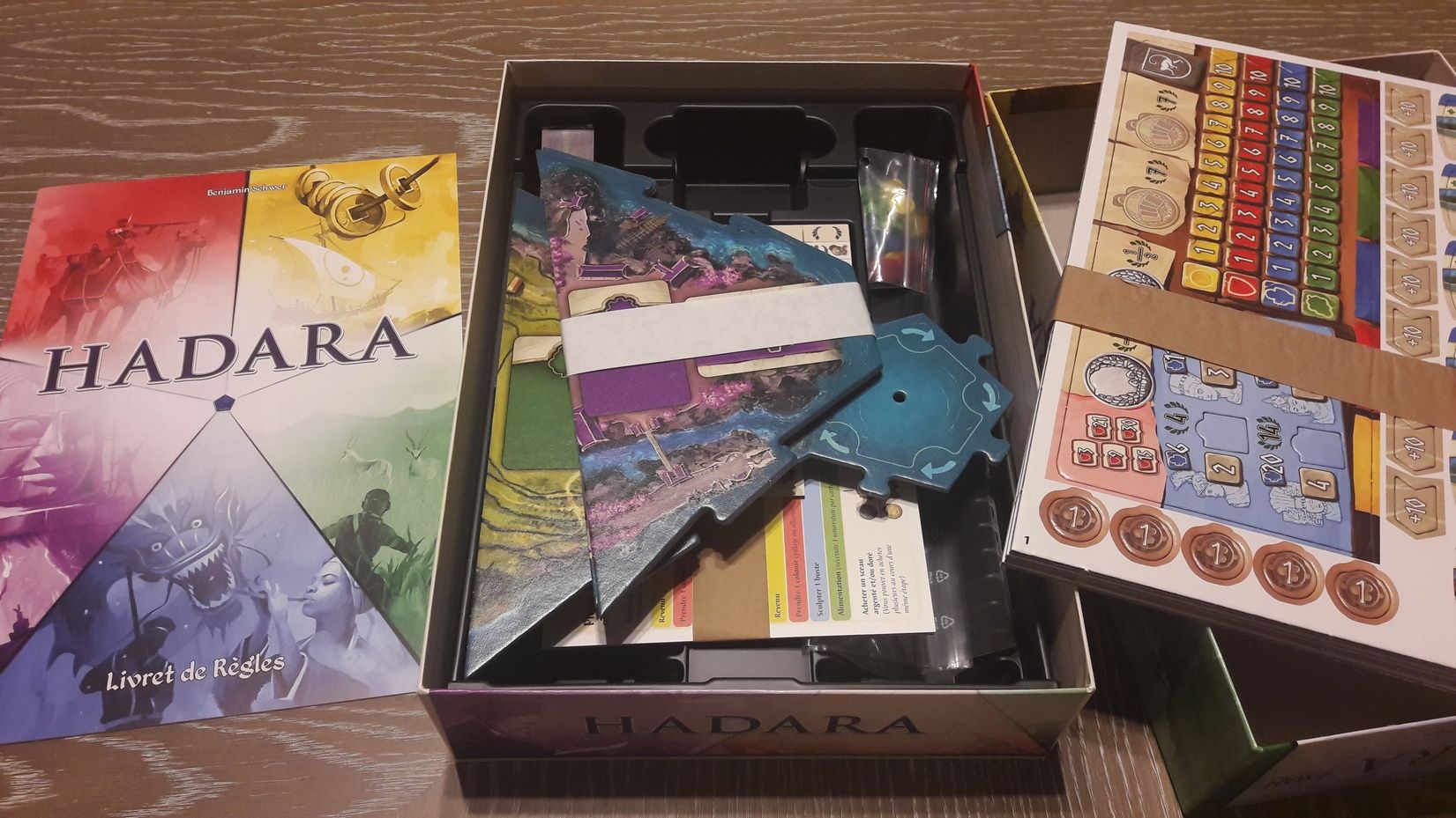 le matériel au premier déballage