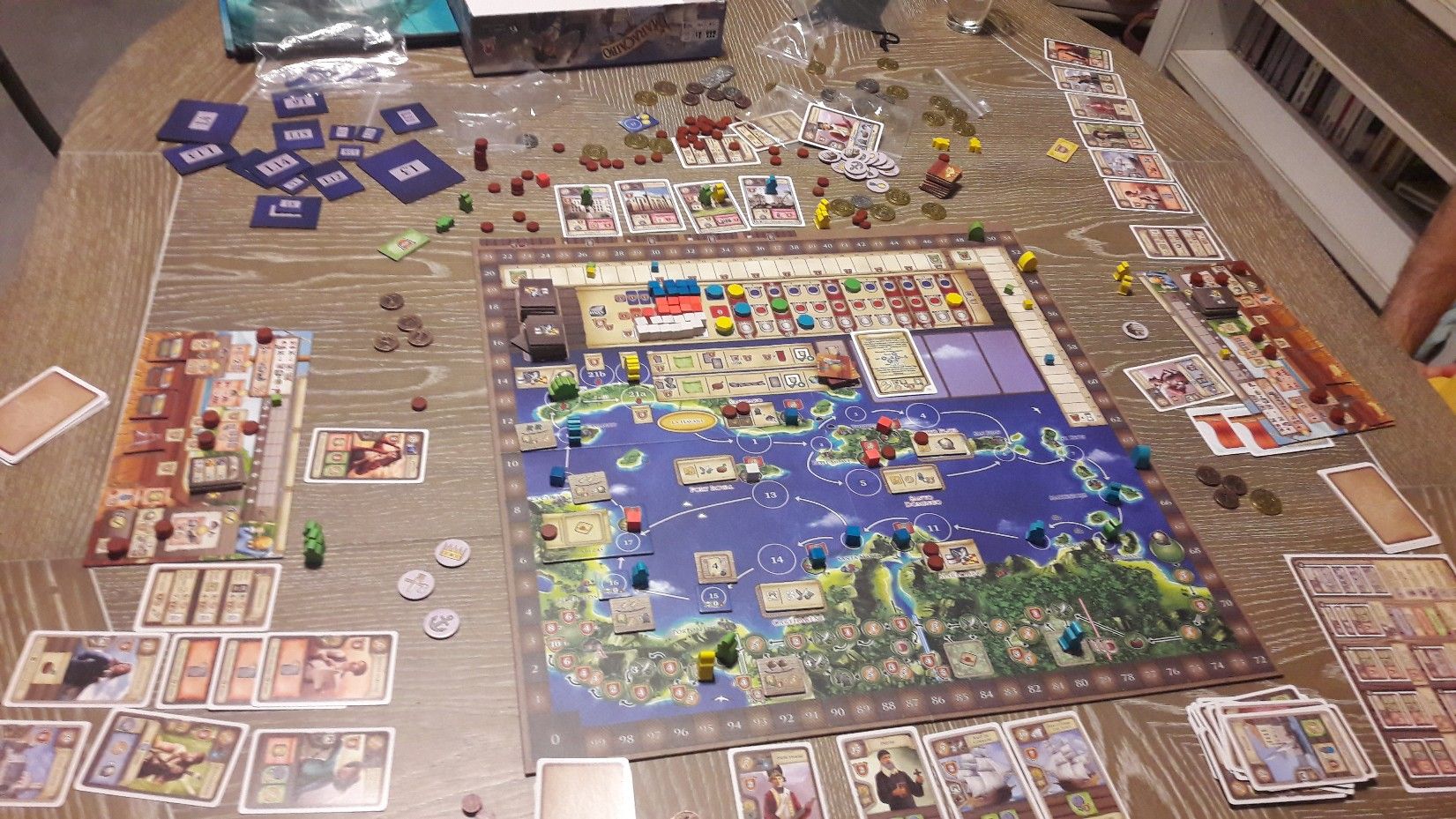 le plateau avant le decompte