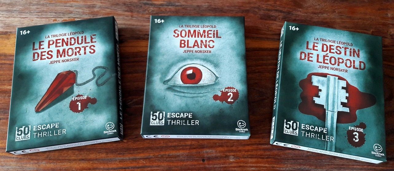 Les 3 Escape thriller se suivent et racontent chacune la suite de l'histoire précédente mais elles restent indépendantes.