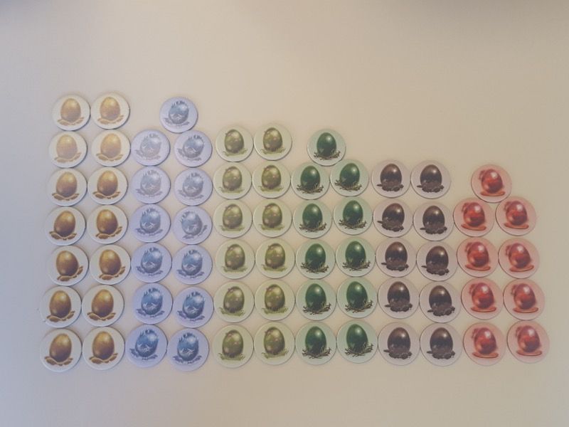 Et on les place côté oeufs pour les compter.