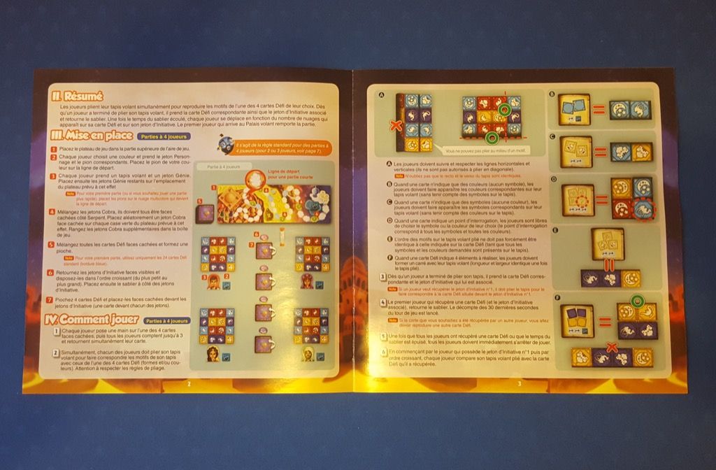 La règle du jeu  (8 pages) avec pas mal d'illustrations pour aider à la compréhension du jeu.