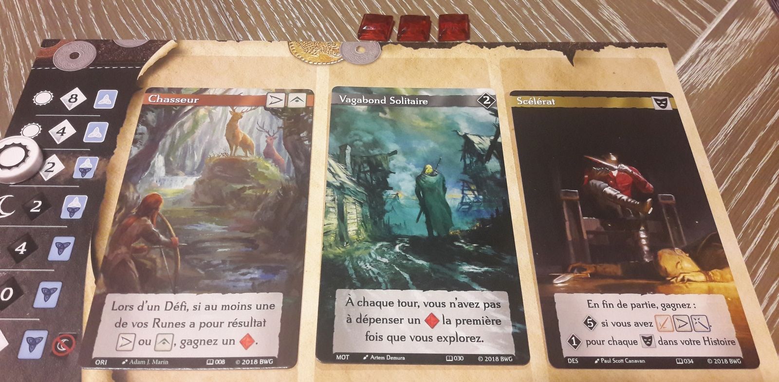 Plutôt  fier de mon tirage de chasseur / vagabond solitaire  qui se révélera être  un vil scélérat !  C'est qui le méchant dans cette histoire ?