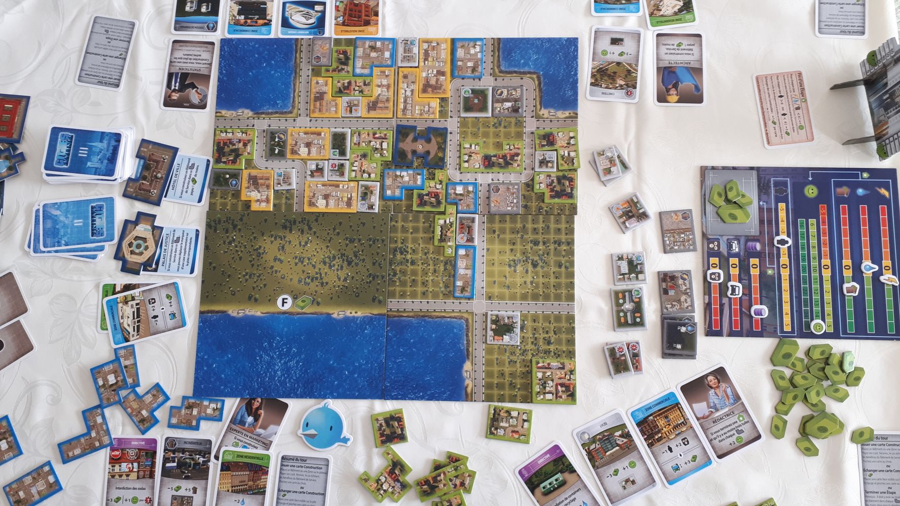 Mise en place pour 4 joueurs