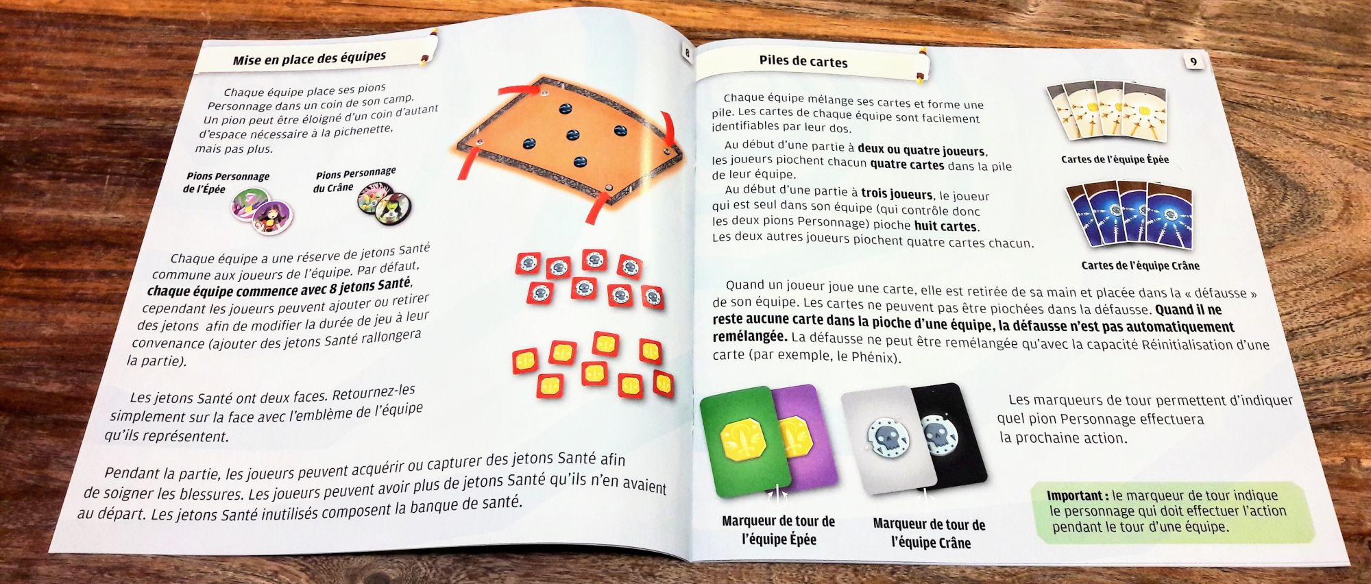 Les règles auraient mérité d’être réorganisé mais un début de partie illustre bien la mécanique du jeu.