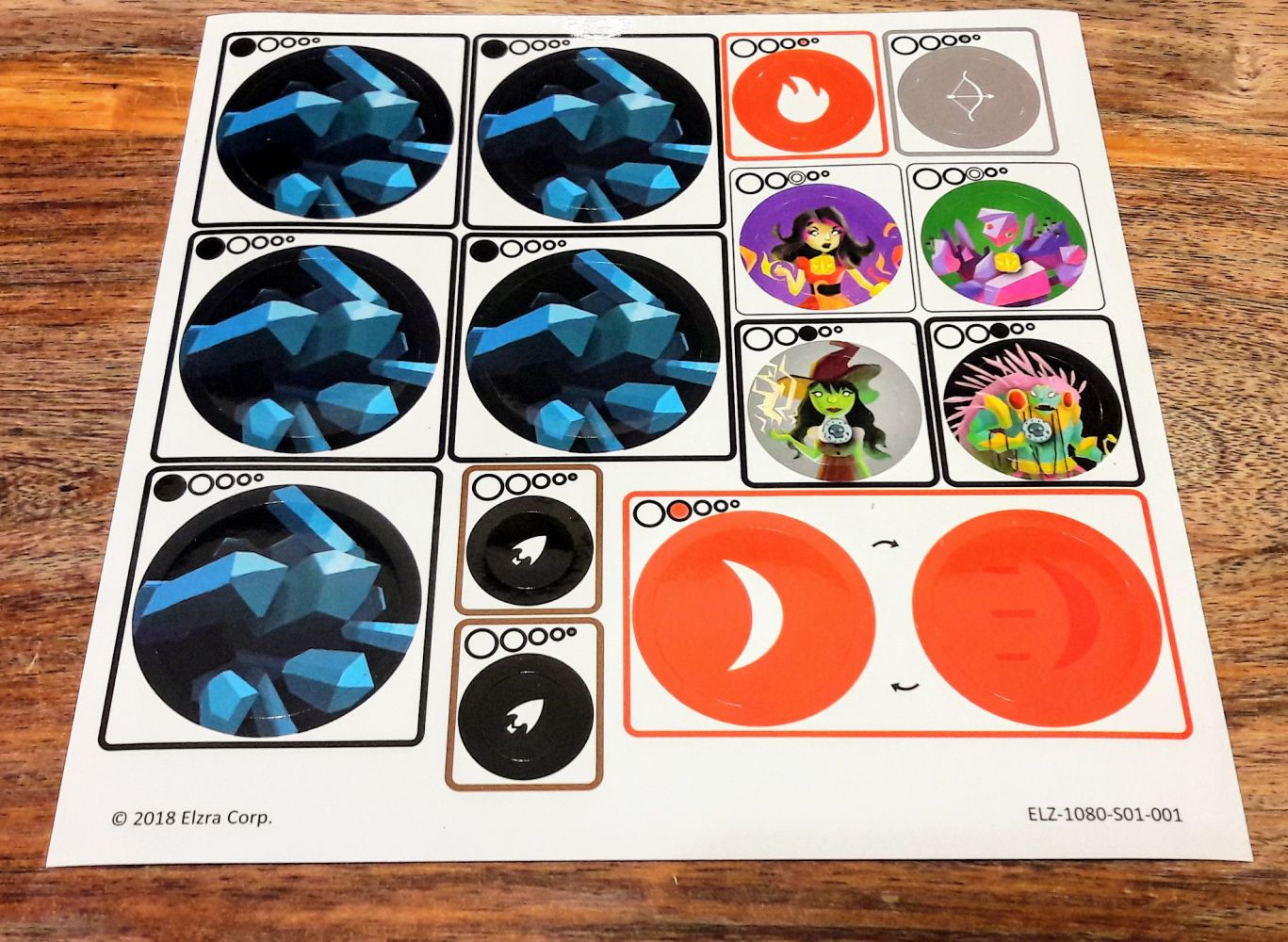 On nous dit parfaitement sur quel disque coller tel sticker, c'est top !