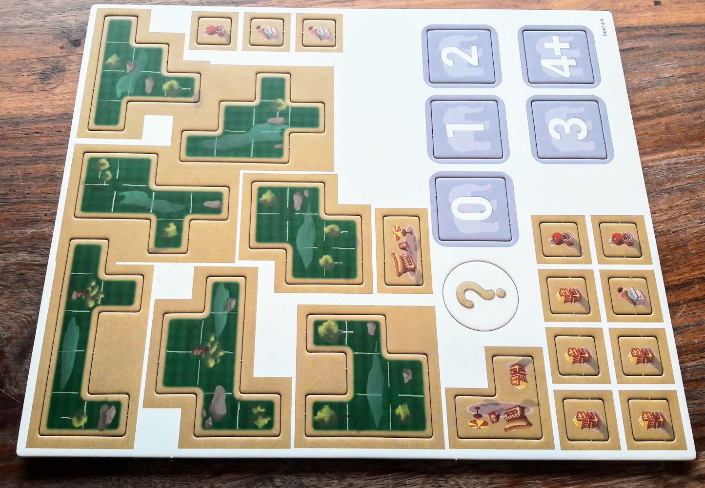 Dernières tuile et jetons solo.