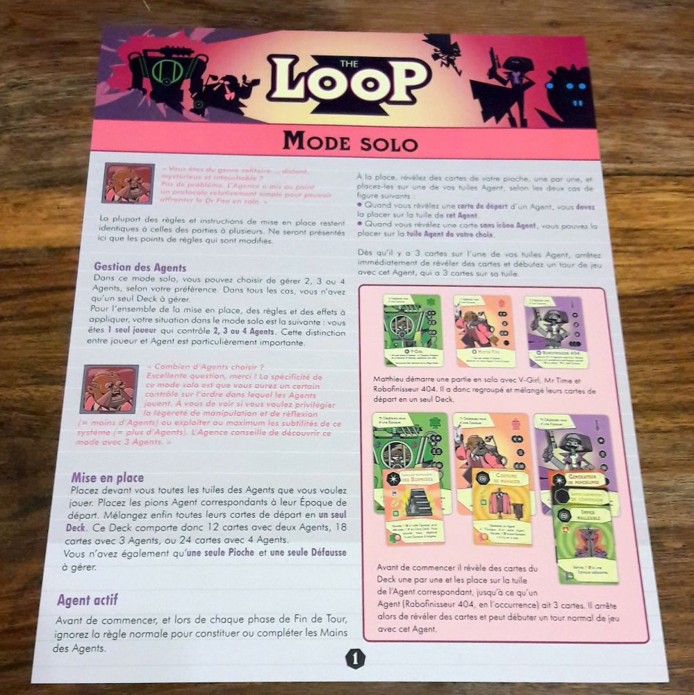 Le mode solo a droit à son propre livret.