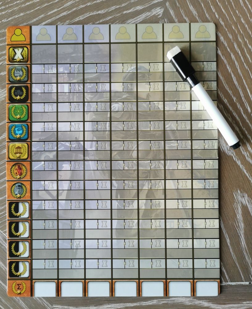 Grand format ! Pliée dans la boîte de l'extension, elle rentre à plat dans la boîte du kickstarter "heritage".