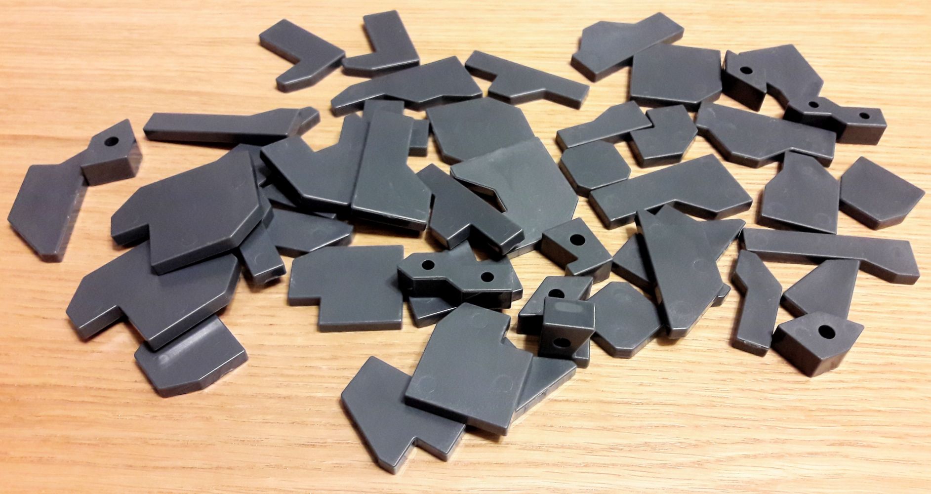 L'acier peut être noir quand il a reçu son traitement.