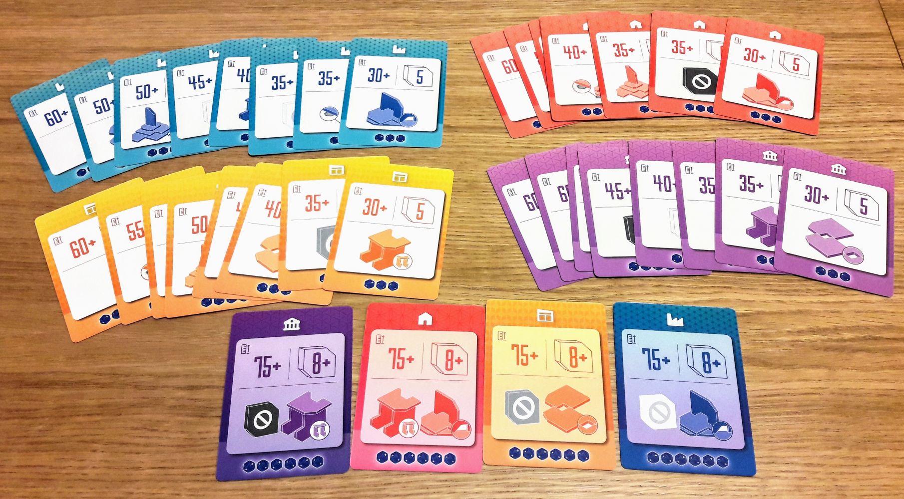 Ces cartes seront les contrats à réaliser indiquant les contraintes de construction.