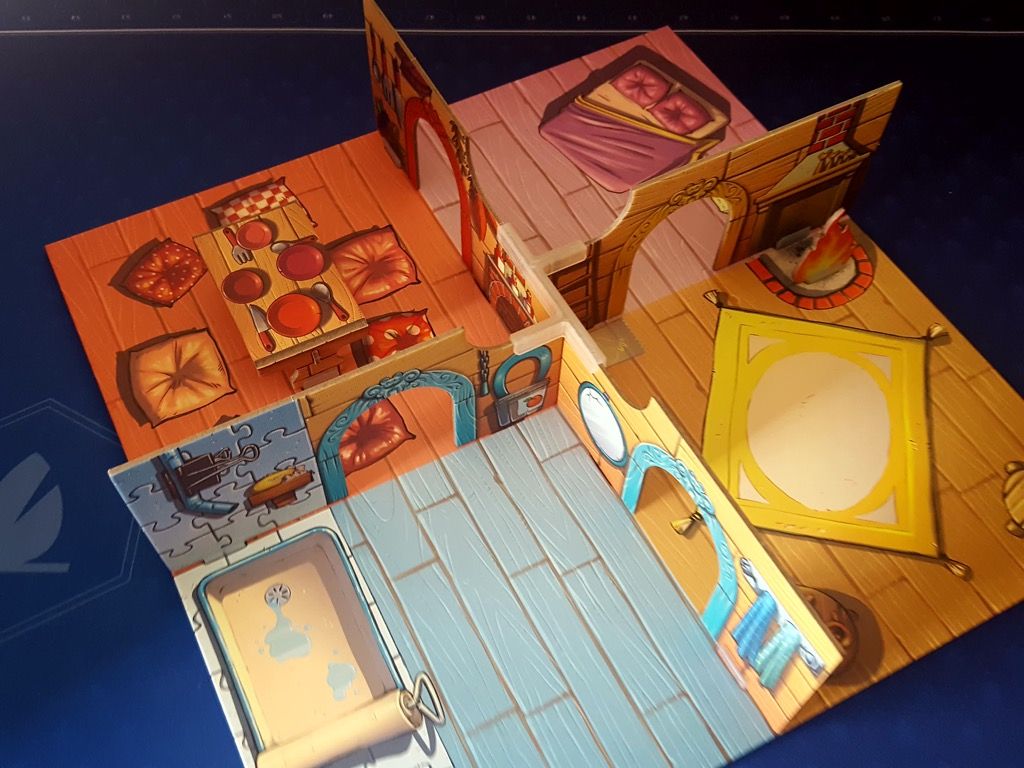 Le plateau sol de la maison une fois monté.