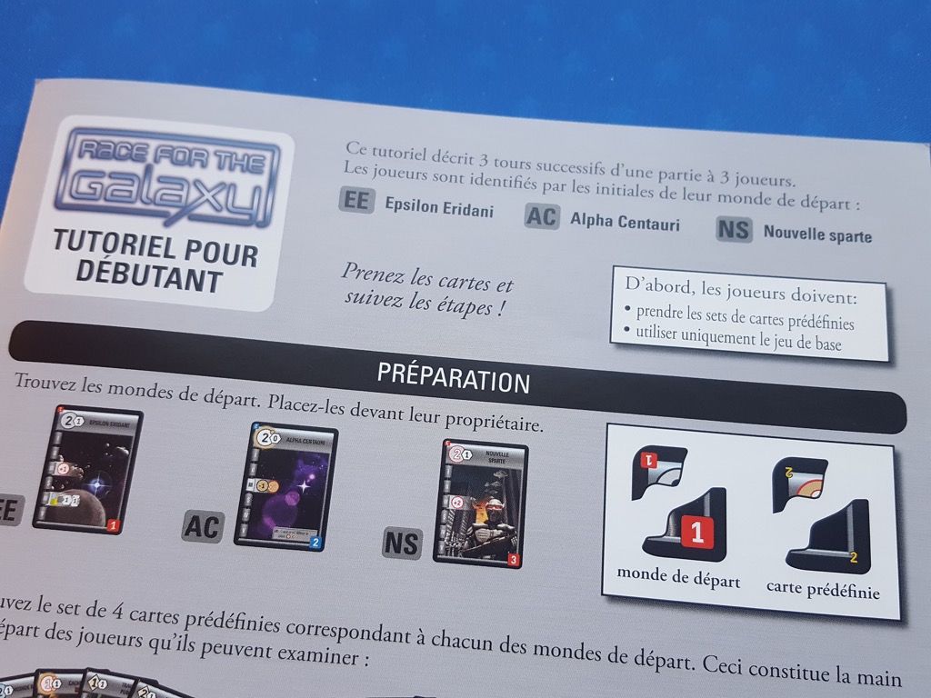 Pas à pas décrivant 3 tours successifs d'une partie à 3 joueurs.