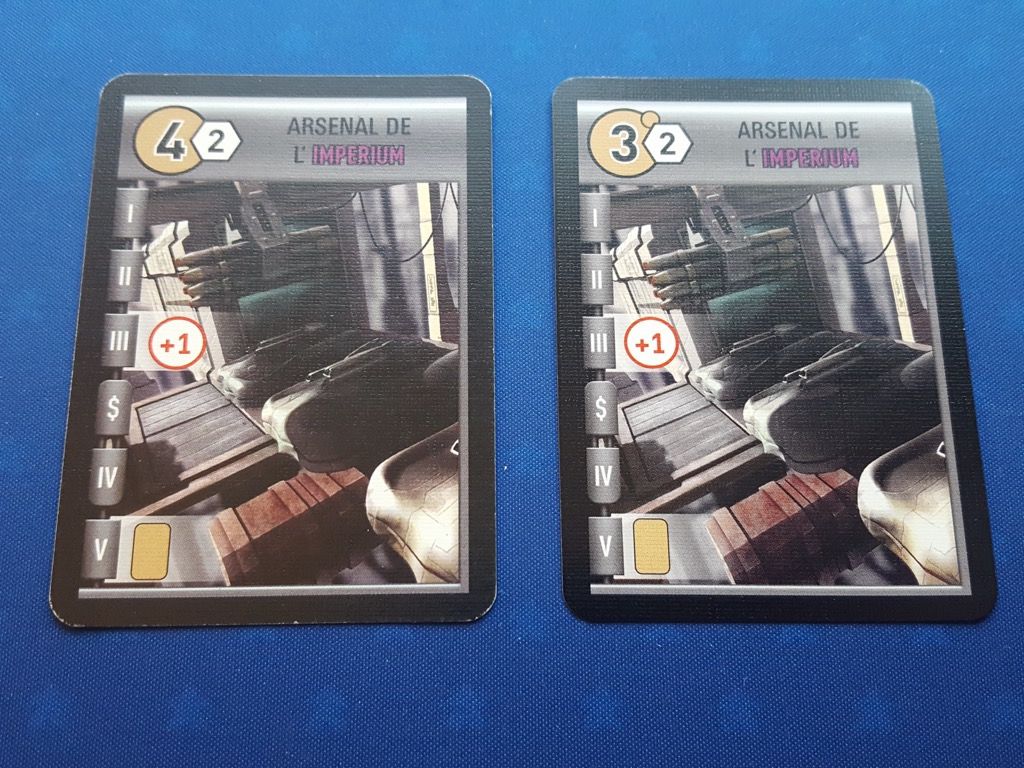 Le coût de la carte passe de 4 à 3.