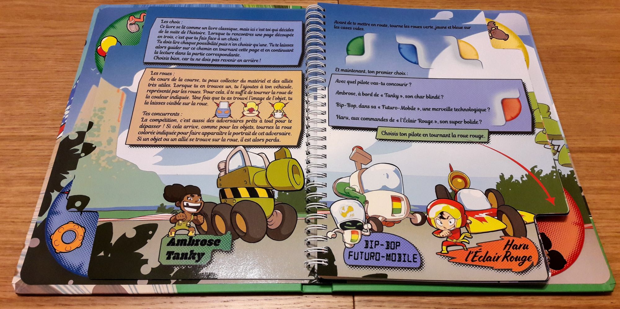 Règles simples : on choisit déjà son véhicule et bizarrement Haru a toujours beaucoup de succès !