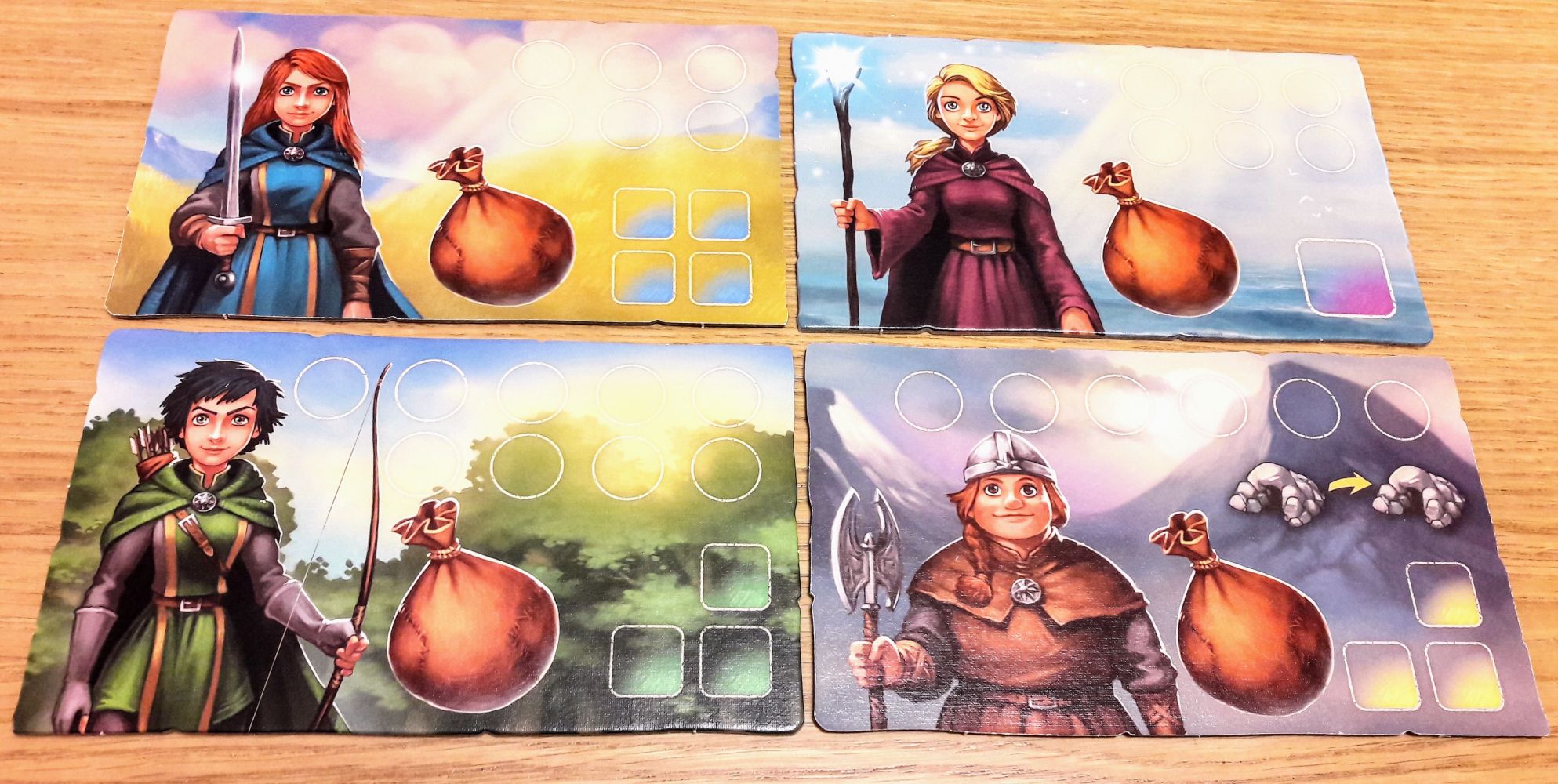 Comme toujours dans Andor, on pourra incarner sorcière, archère, guerrière ou naine.