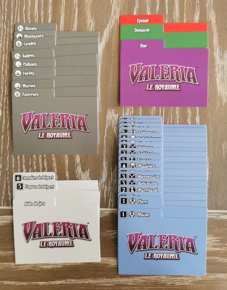 Indispensables pour classer les cartes.