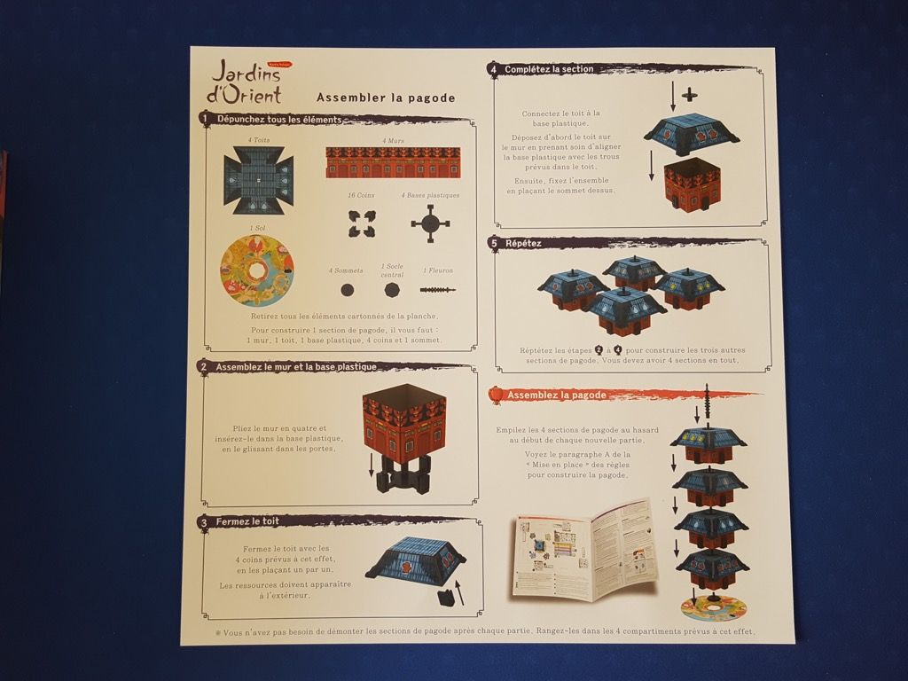 Notice de montage par étapes de la pagode : l'élément 3D essentiel du jeu !