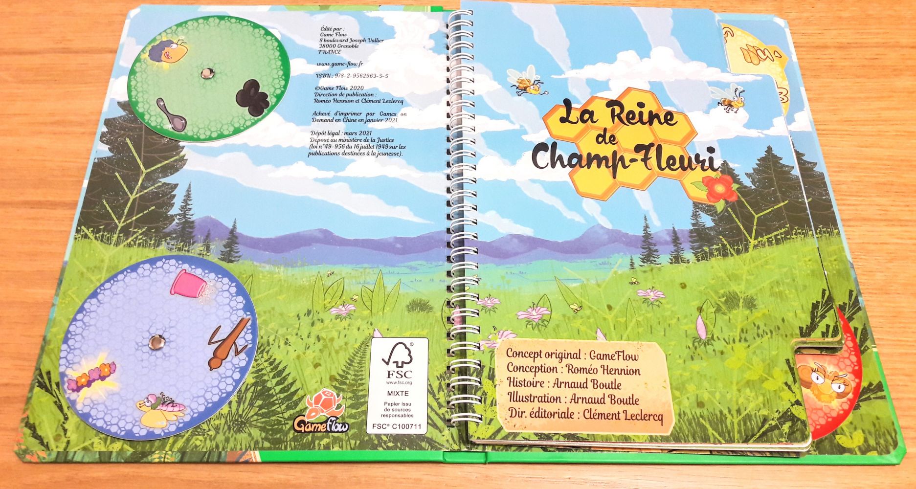 Toujours les roues dans les 4 coins du livre