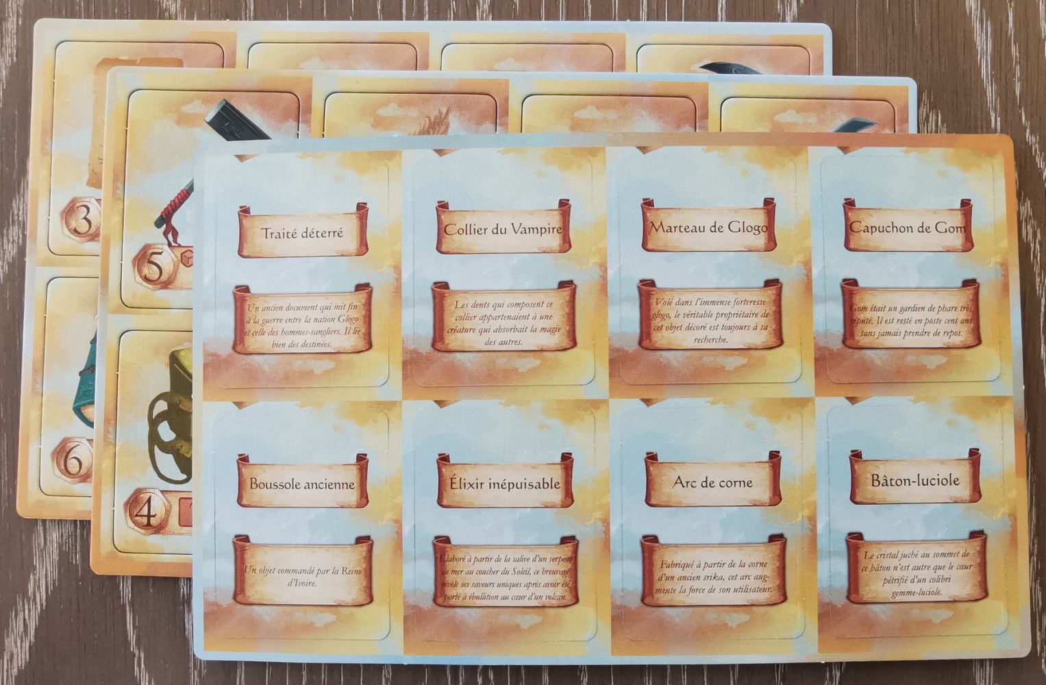 Un artefact retourné n’indique plus sa capacité...  A vous de vous en rappeler !