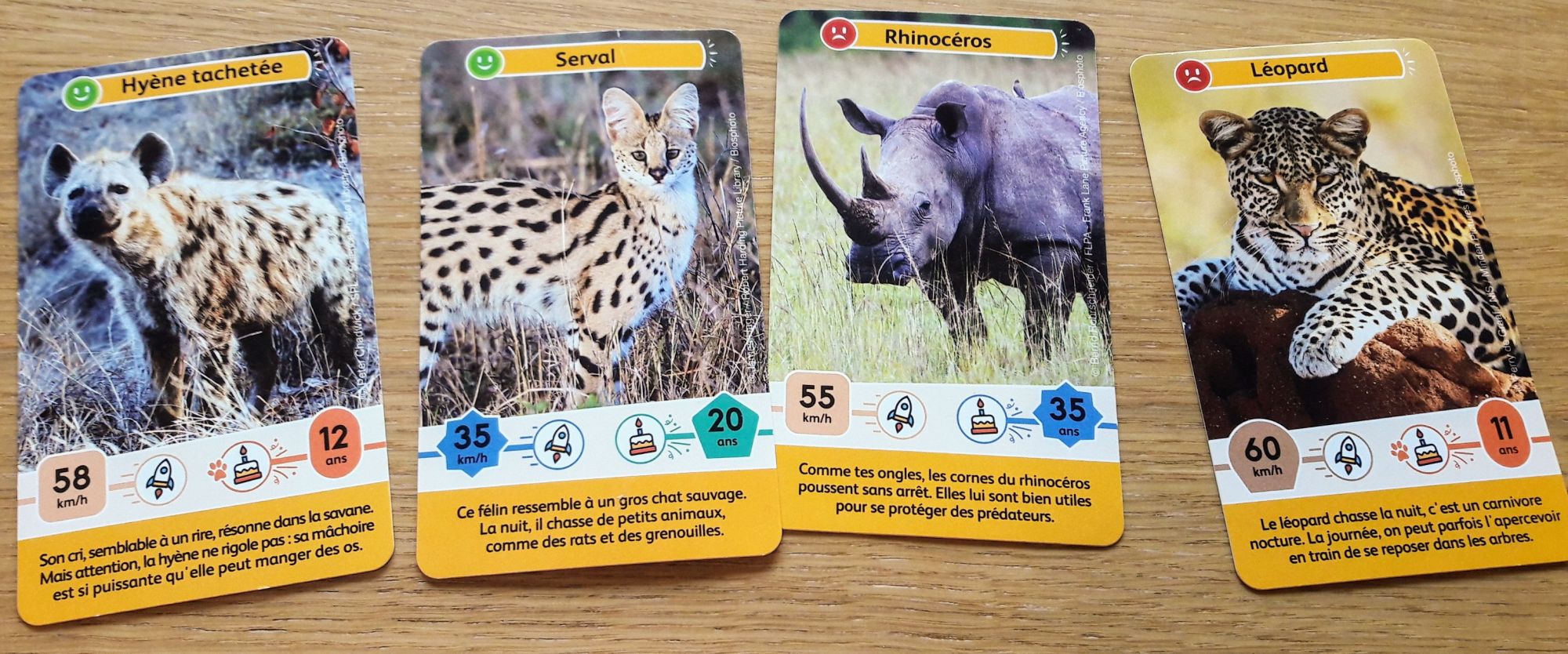 Chaque animal nous propose un petit texte explicatif nous proposant une anecdote.