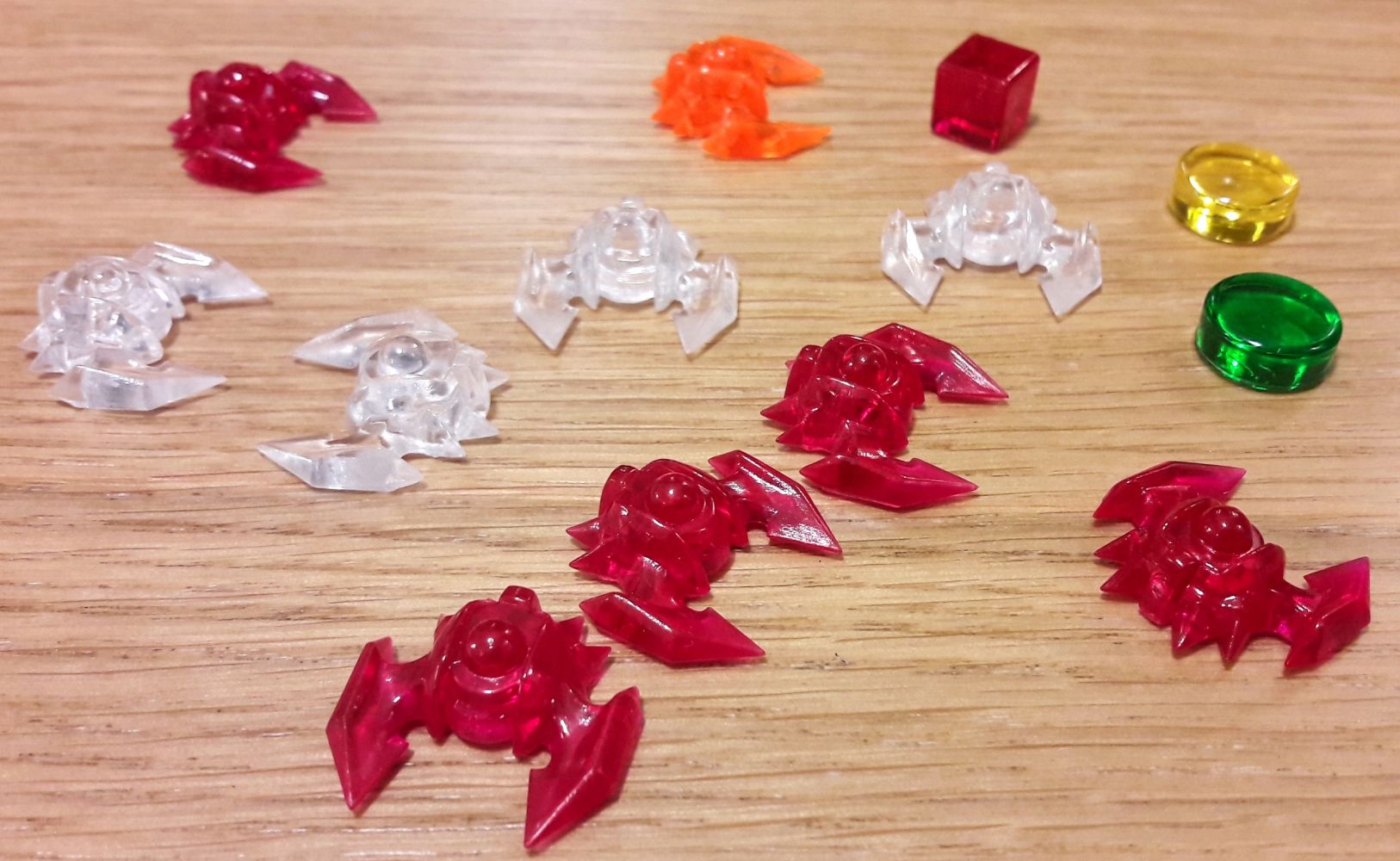 Superbes vaisseaux et marqueurs  translucides.