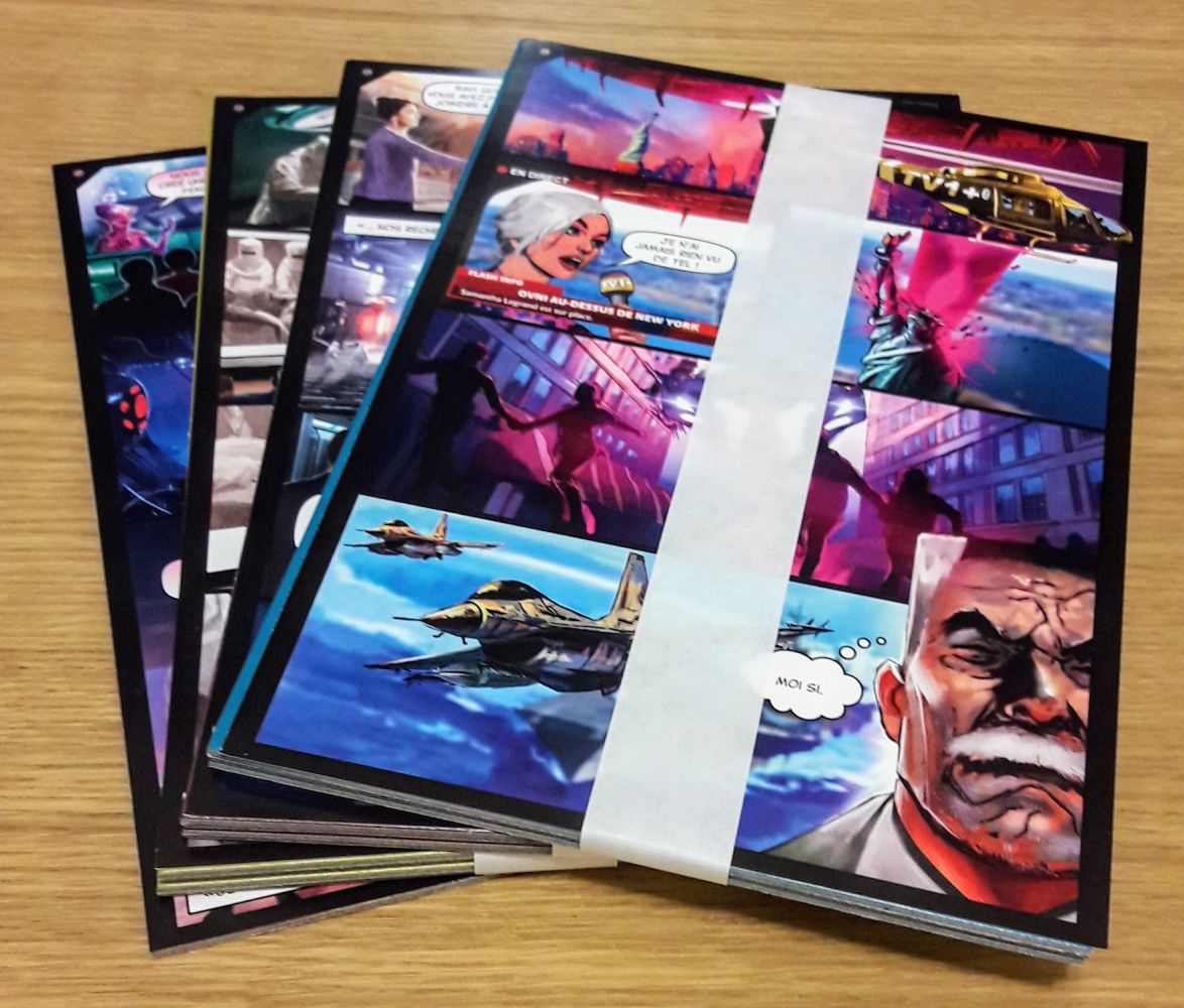 Under Falling Skies propose en plus du jeu de base une campagne scénarisée.