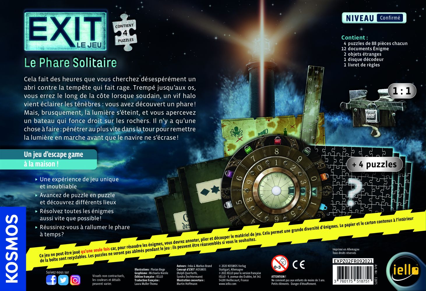 EXIT Puzzle - Le Phare Solitaire