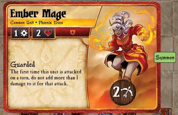 Une carte unité des Elfes du Phoenix