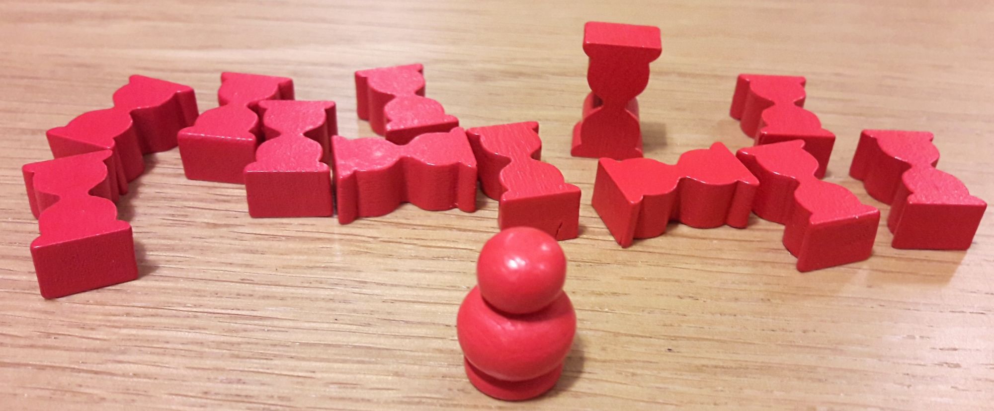 Les pions sablier représenteront le temps qui passe et le pion ménestrel la menace.