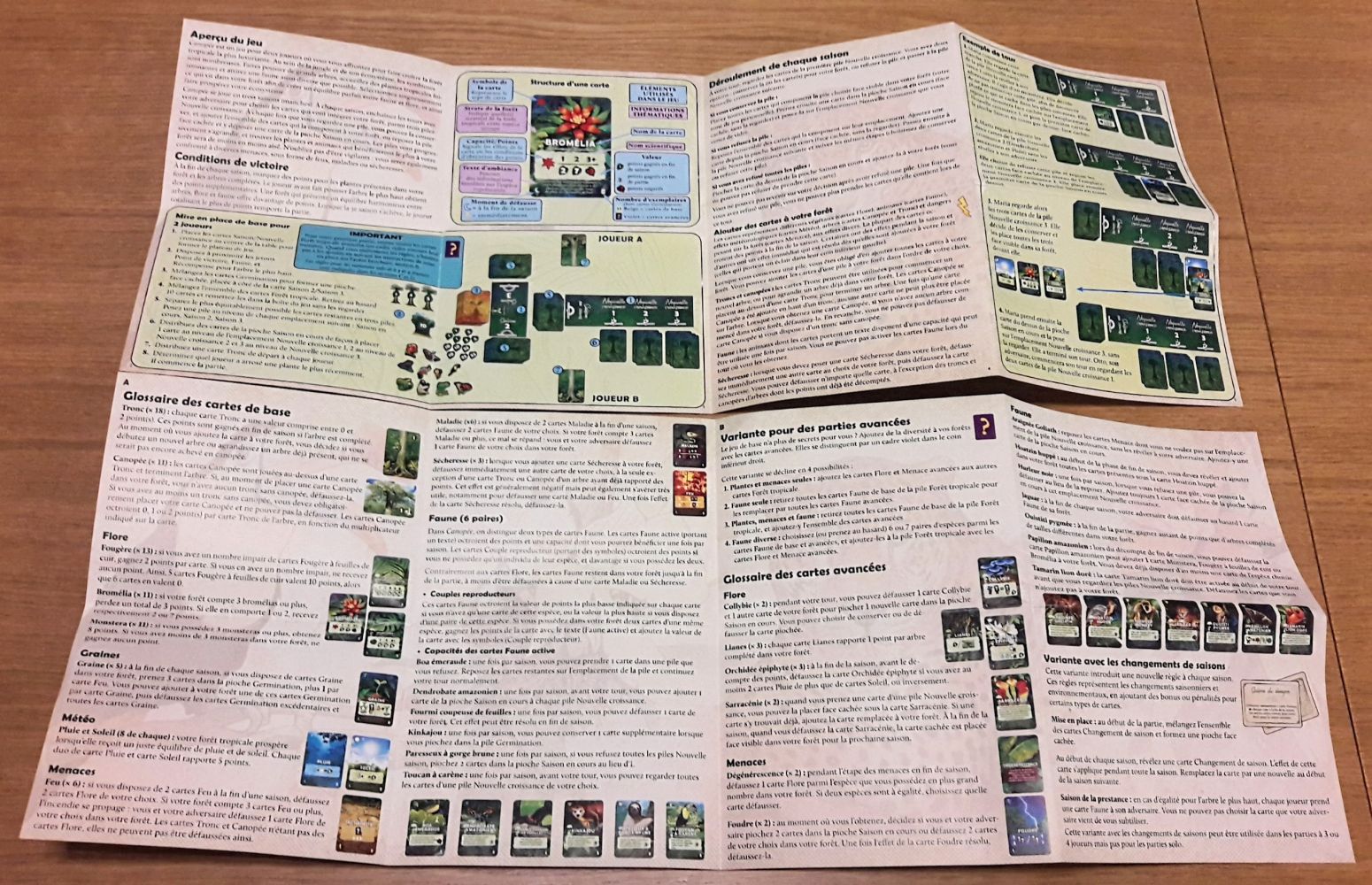 Un double livret de règles clair net et efficace proposant de nombreuses variantes et défis supplémentaires.