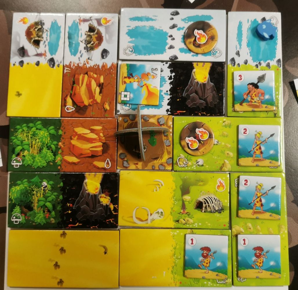 Fin de partie. la tribu à droite score en multipliant les points affichés par le nombre de jetons : 45 pts :)