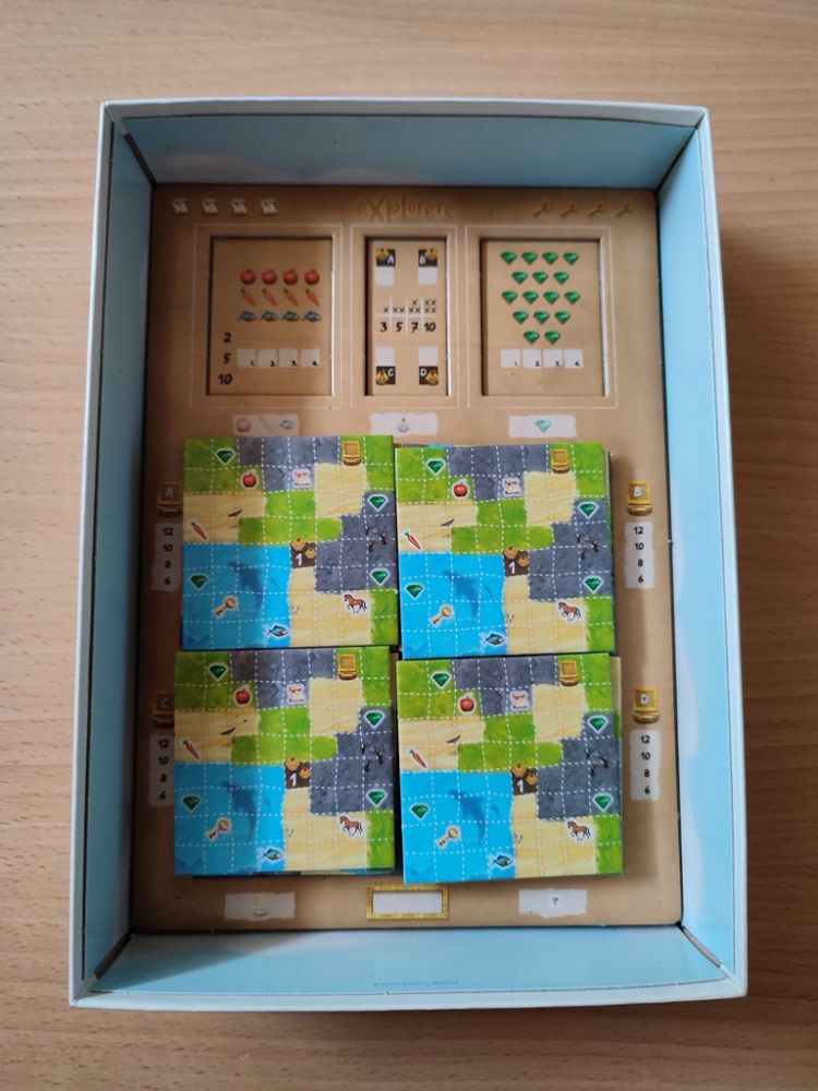 Les plateaux et toutes les tuiles.