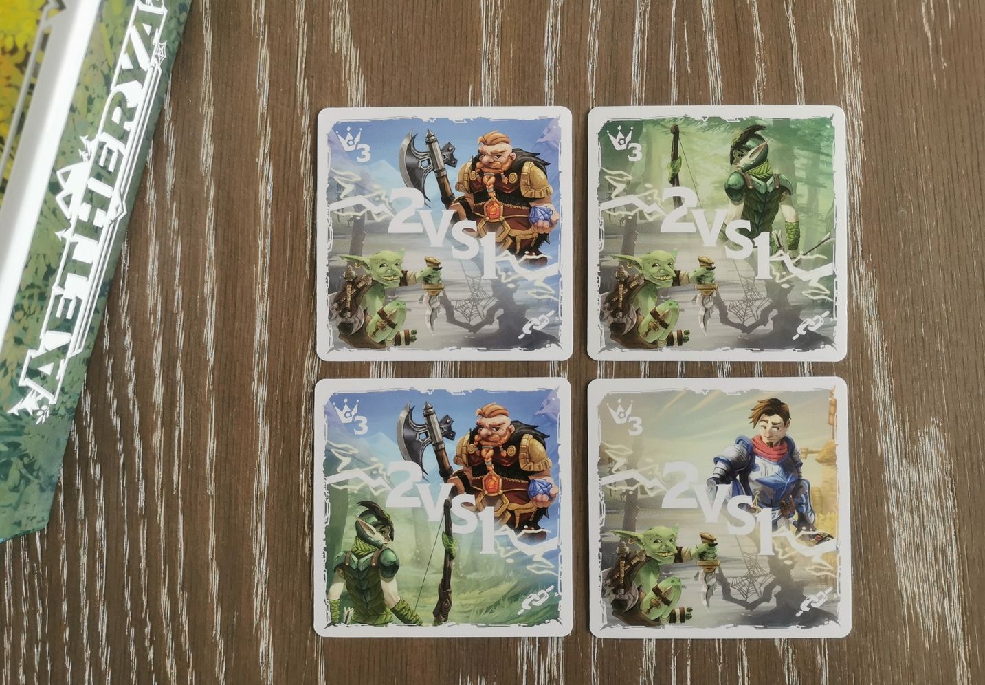 batailles légendaires.  1 tribu avec 2 ennemis adjacent.  Attention ! -4 points si vous ne modifiez pas ce placement par la suite