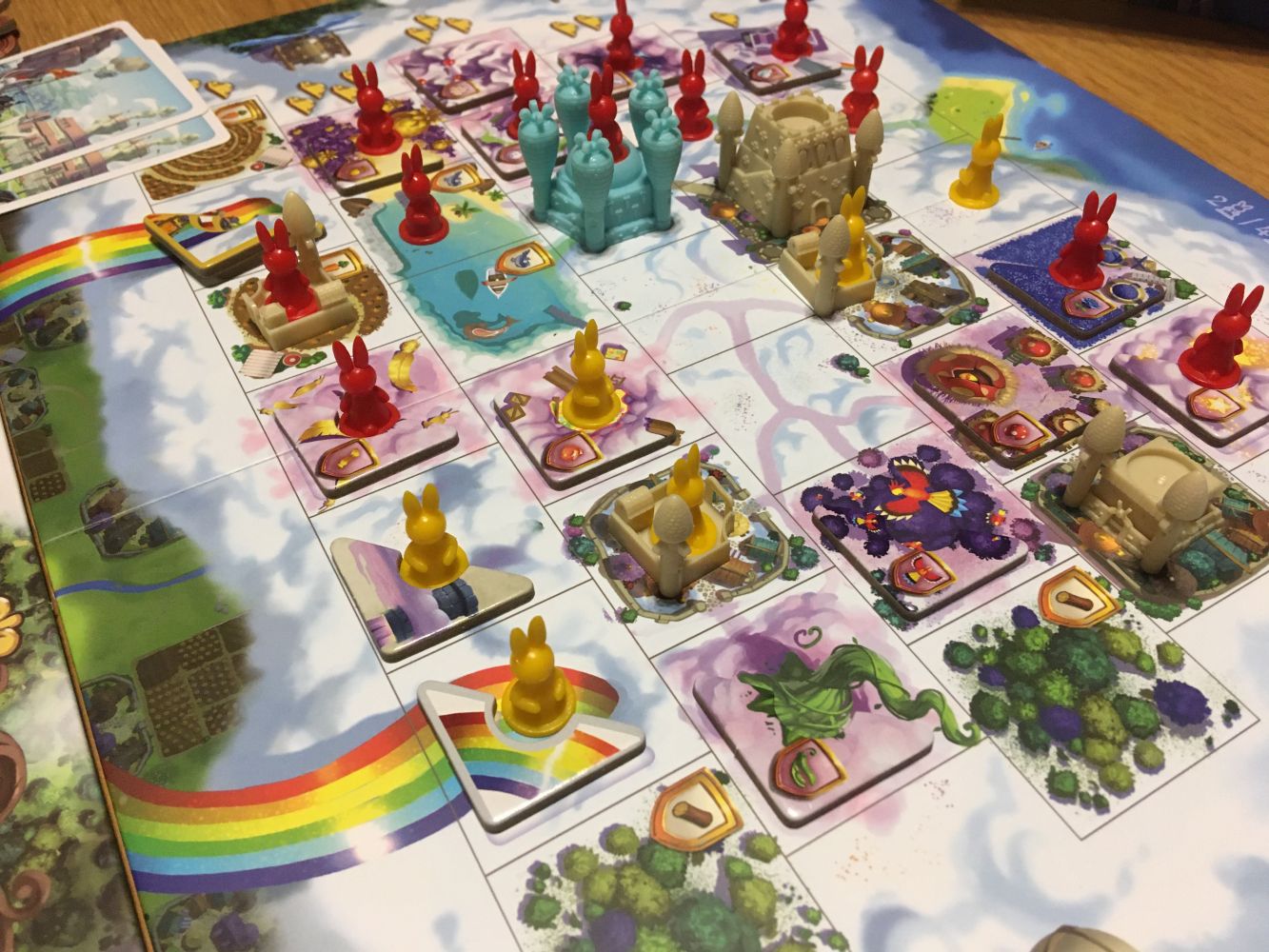 Le plateau de l'extention en cour de partie