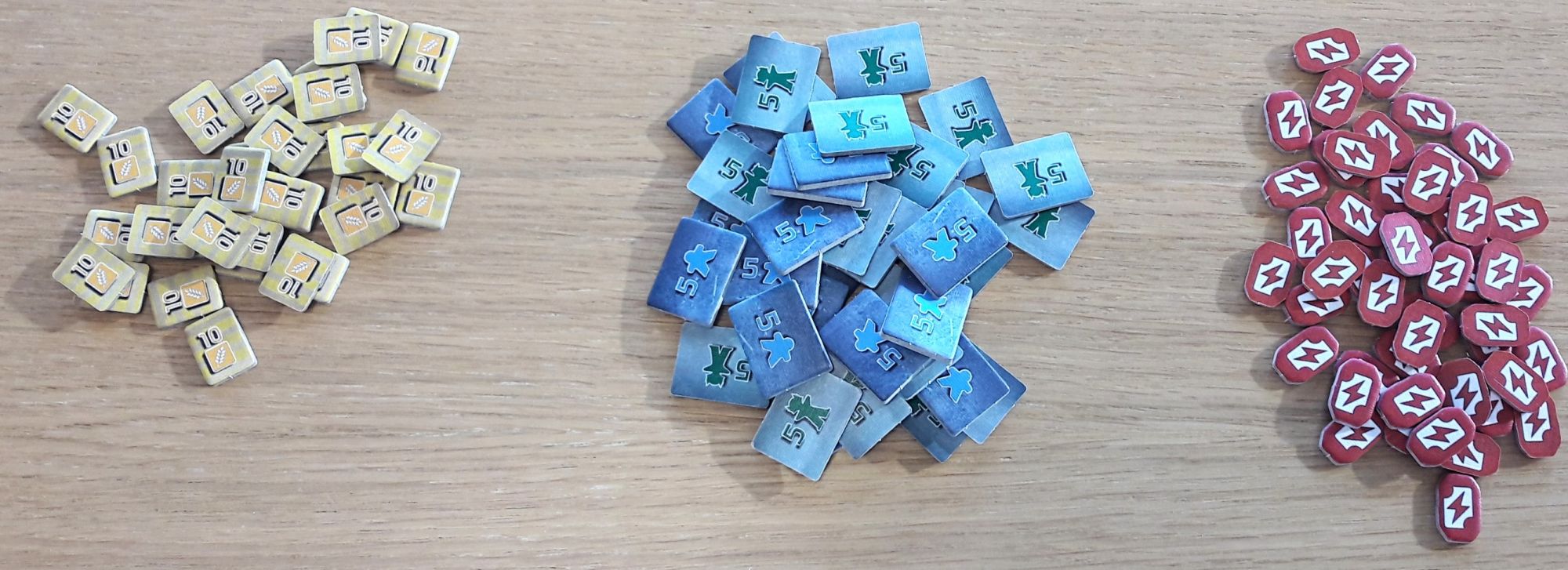 Nourriture, Batteries, Humain et Imunes seront les 4 ressources du jeu