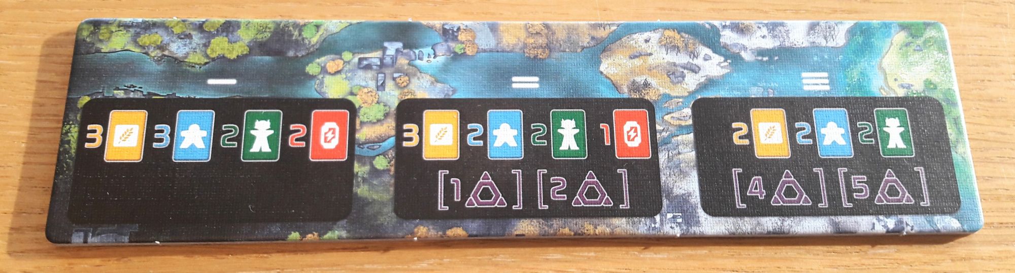 Chaque phase possède un nombre différents de carte de chaque catégorie ainsi que des fléaux...