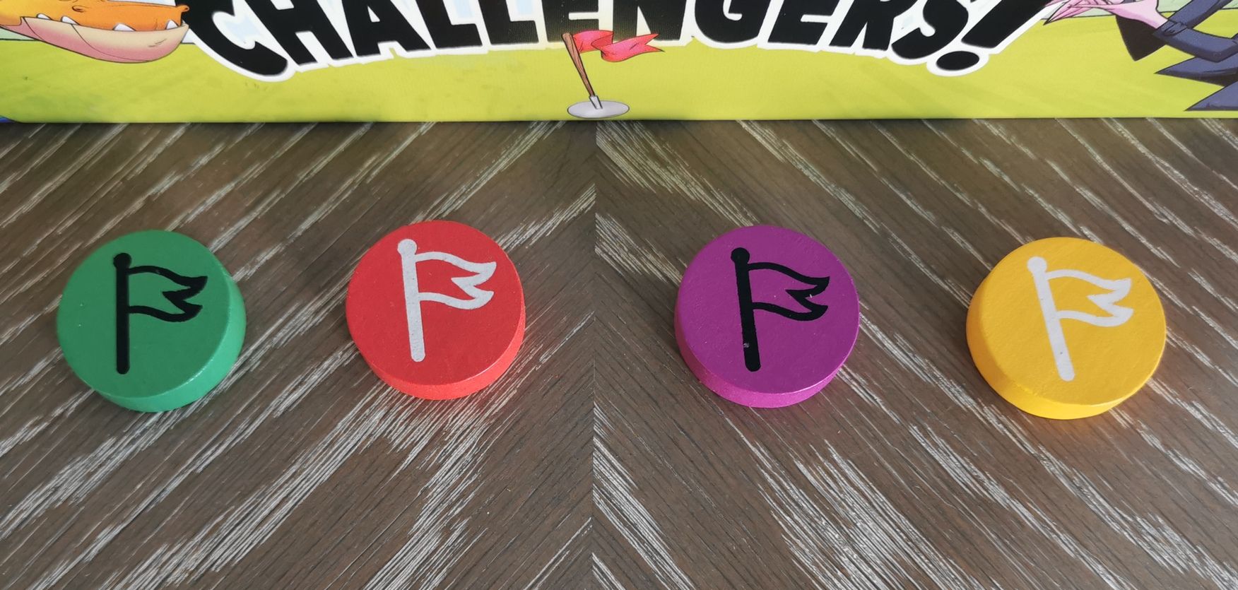 les jetons ont une face blanche et une face noire