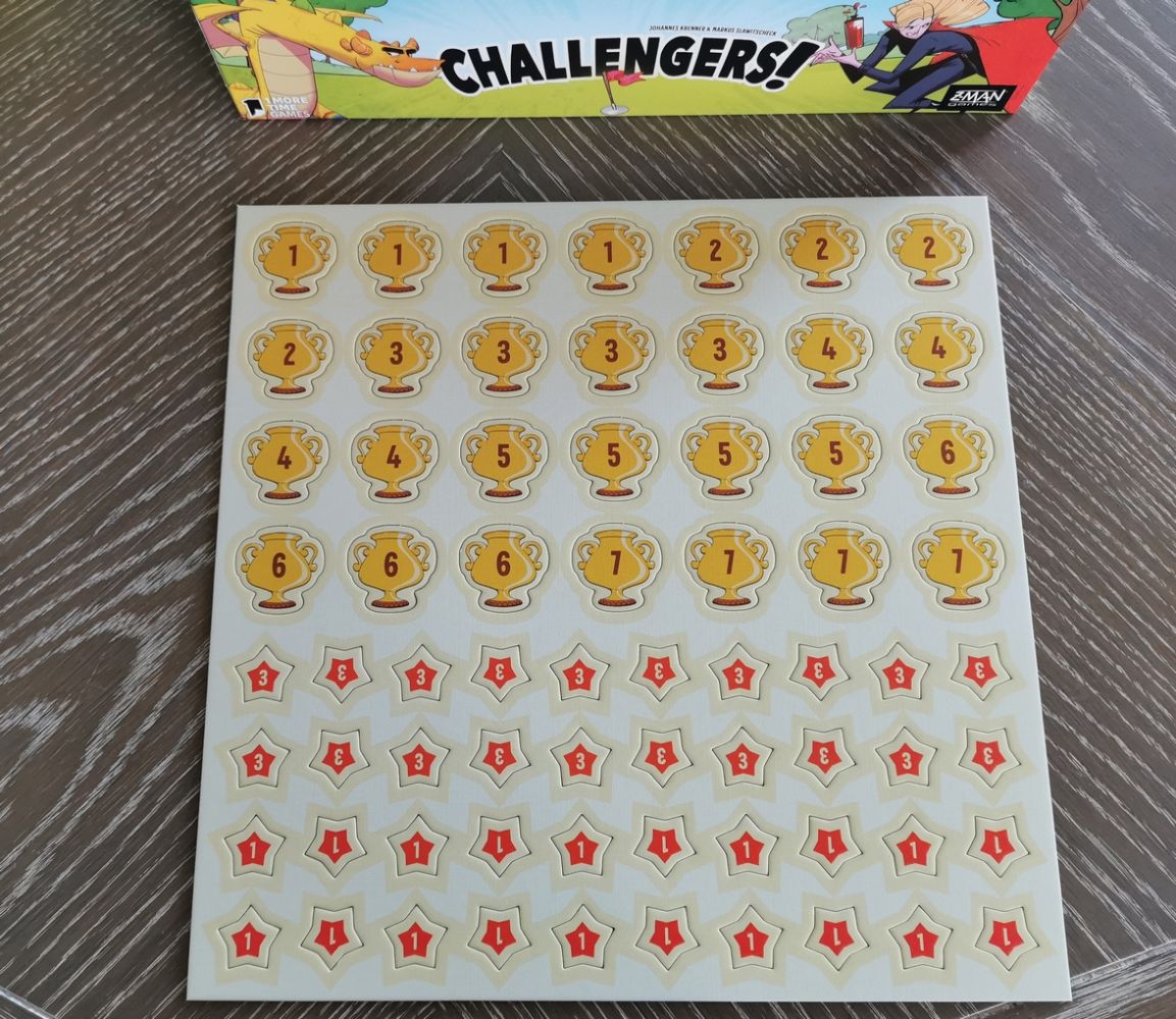 La planche avant le dépunchage